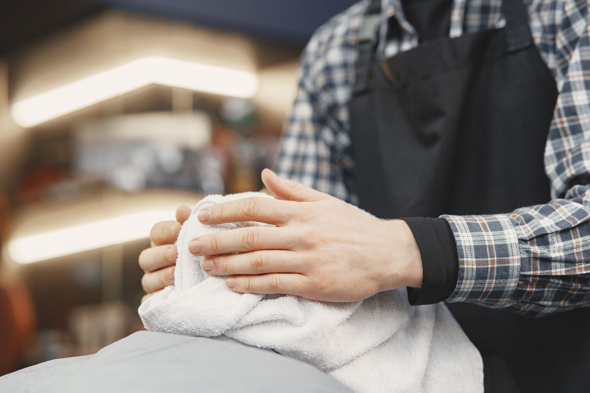 Hot towel treatment